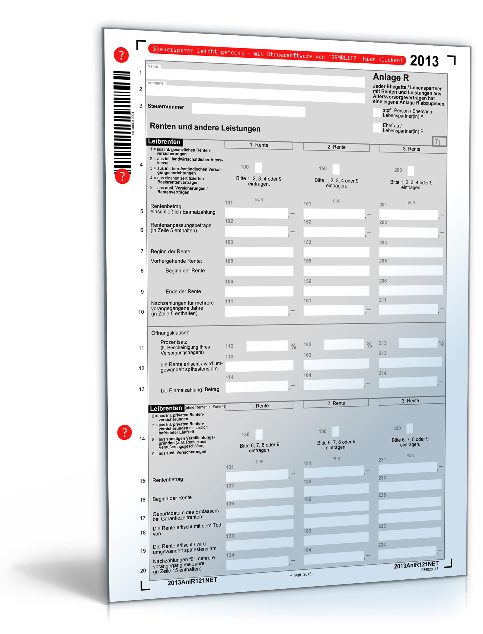 Anlage R 2013 Dokument zum Download