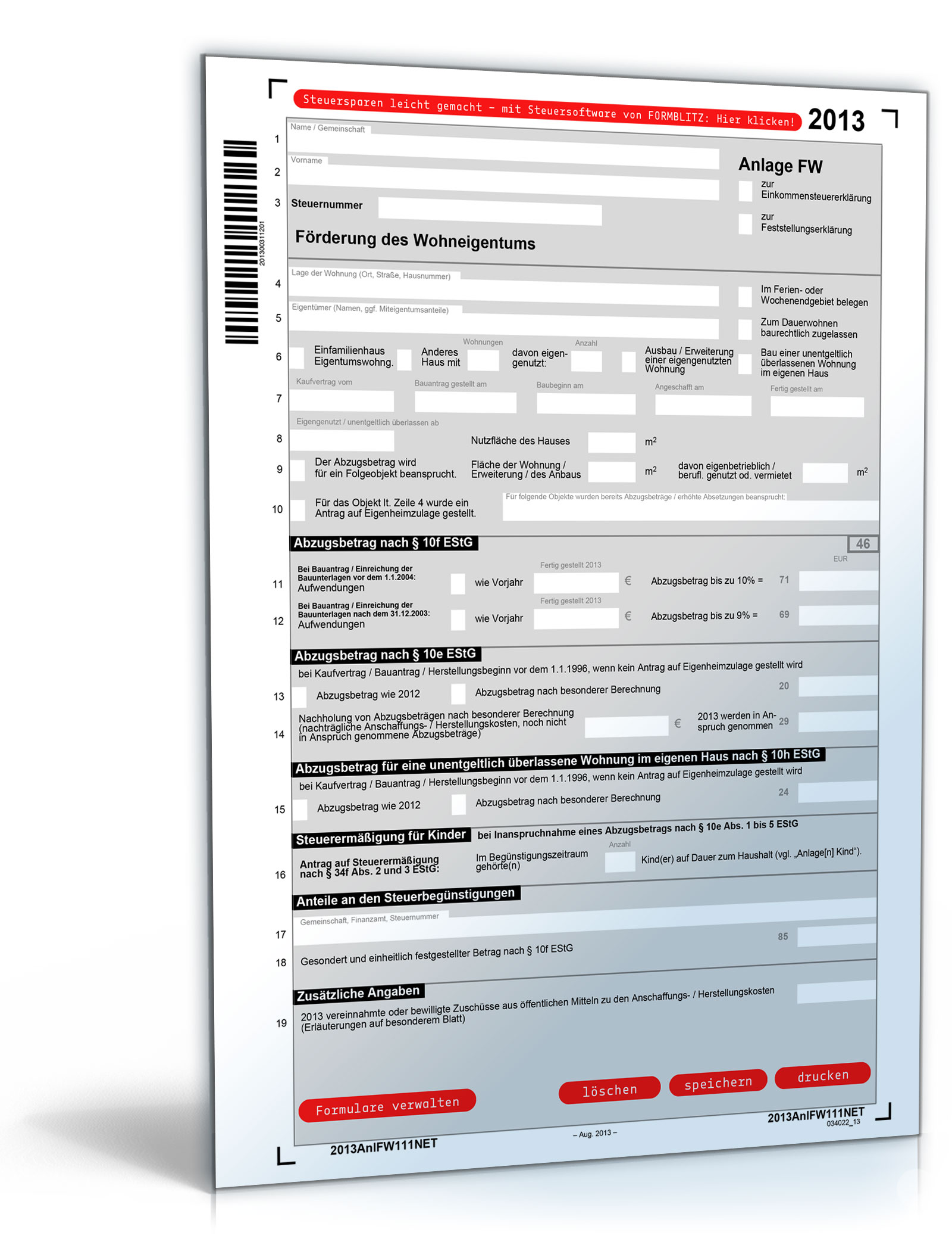 Anlage FW 2013 Dokument zum Download