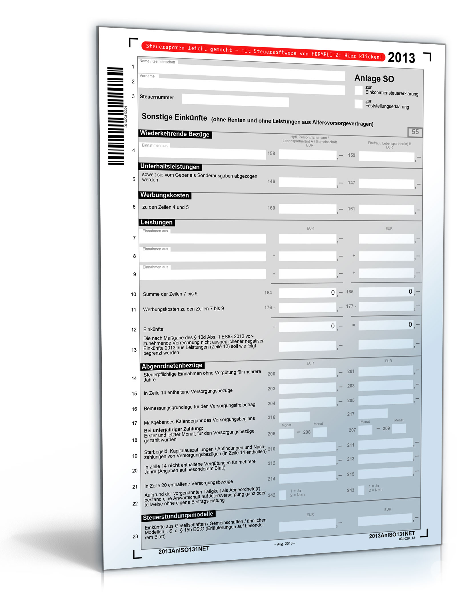 Anlage SO 2013 Dokument zum Download