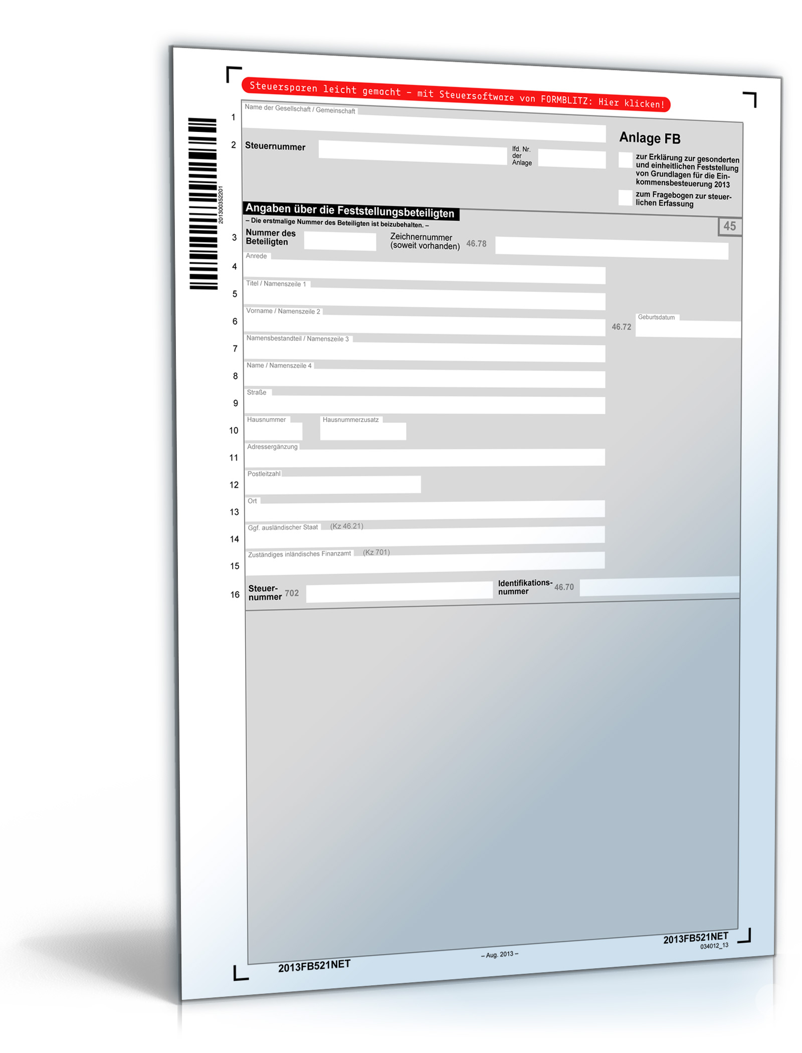 Anlage FB 2013 Dokument zum Download