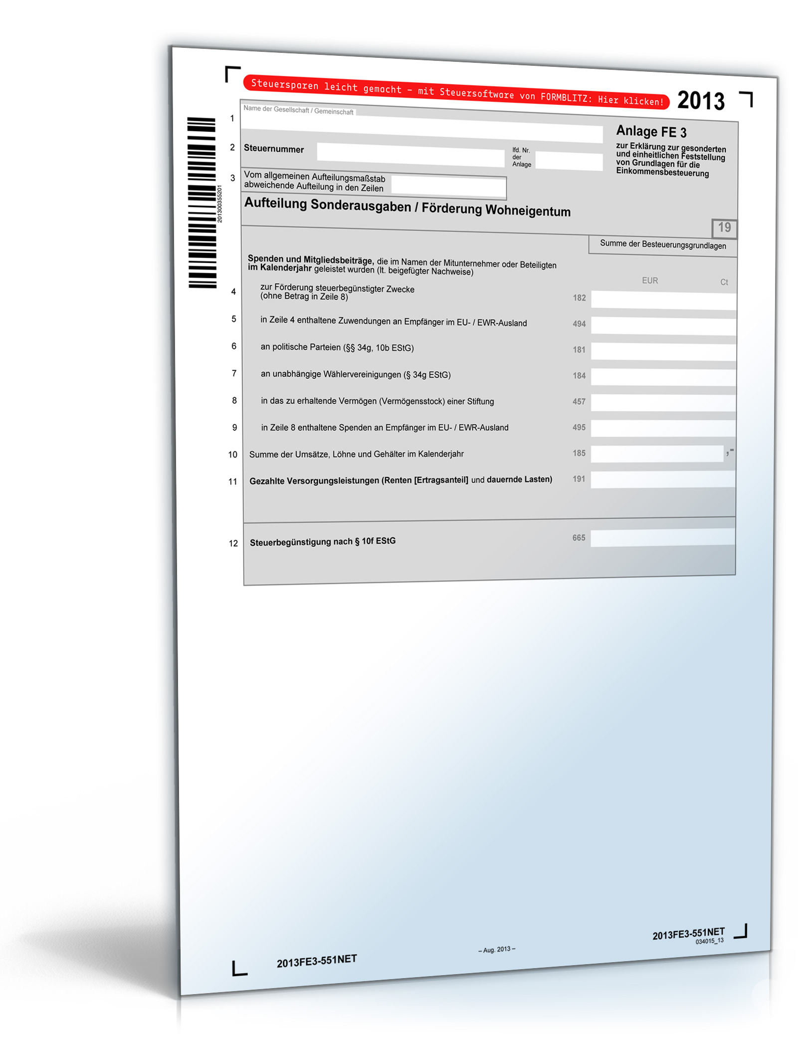 Anlage FE 3 2013 Dokument zum Download