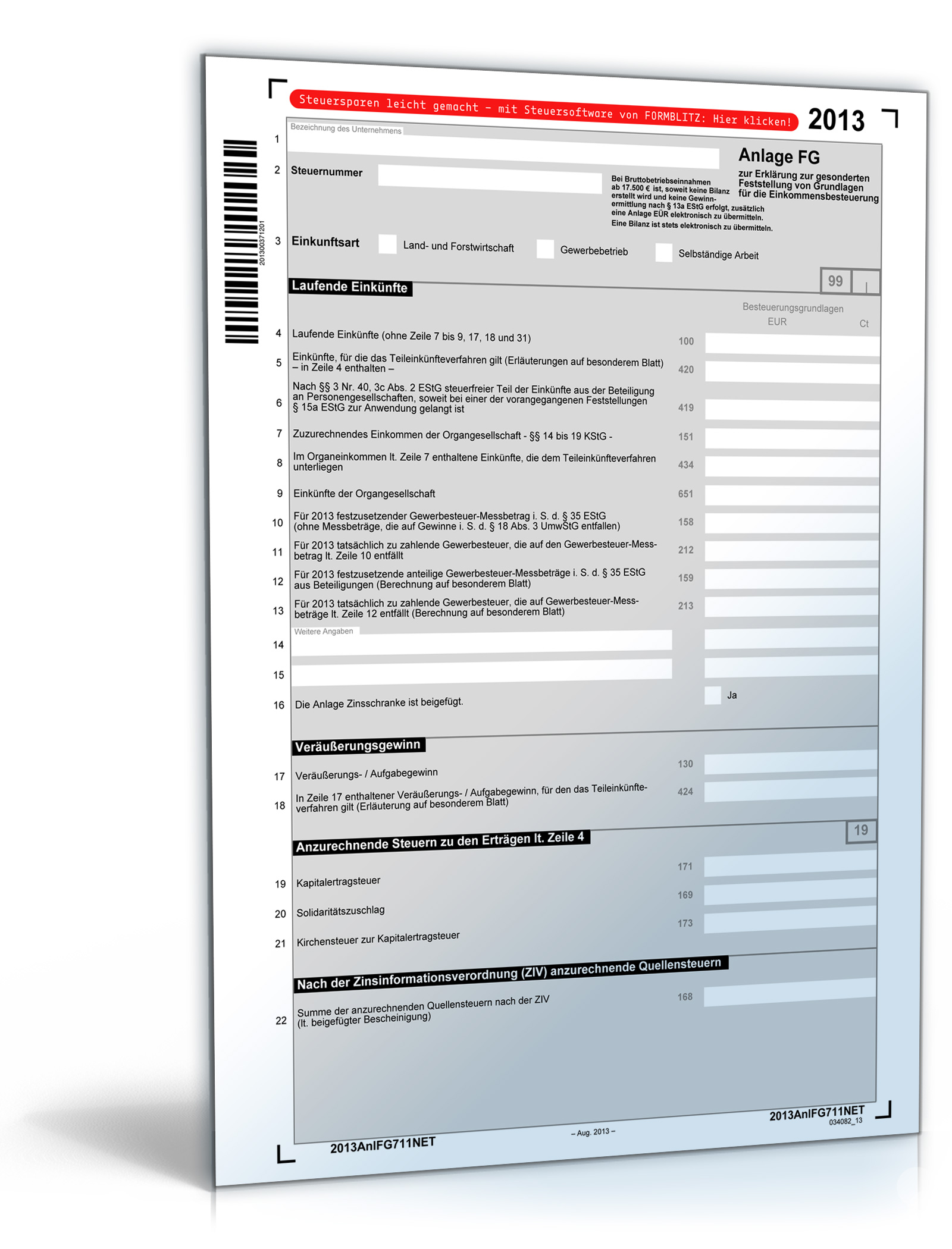 Anlage FG 2013 Dokument zum Download