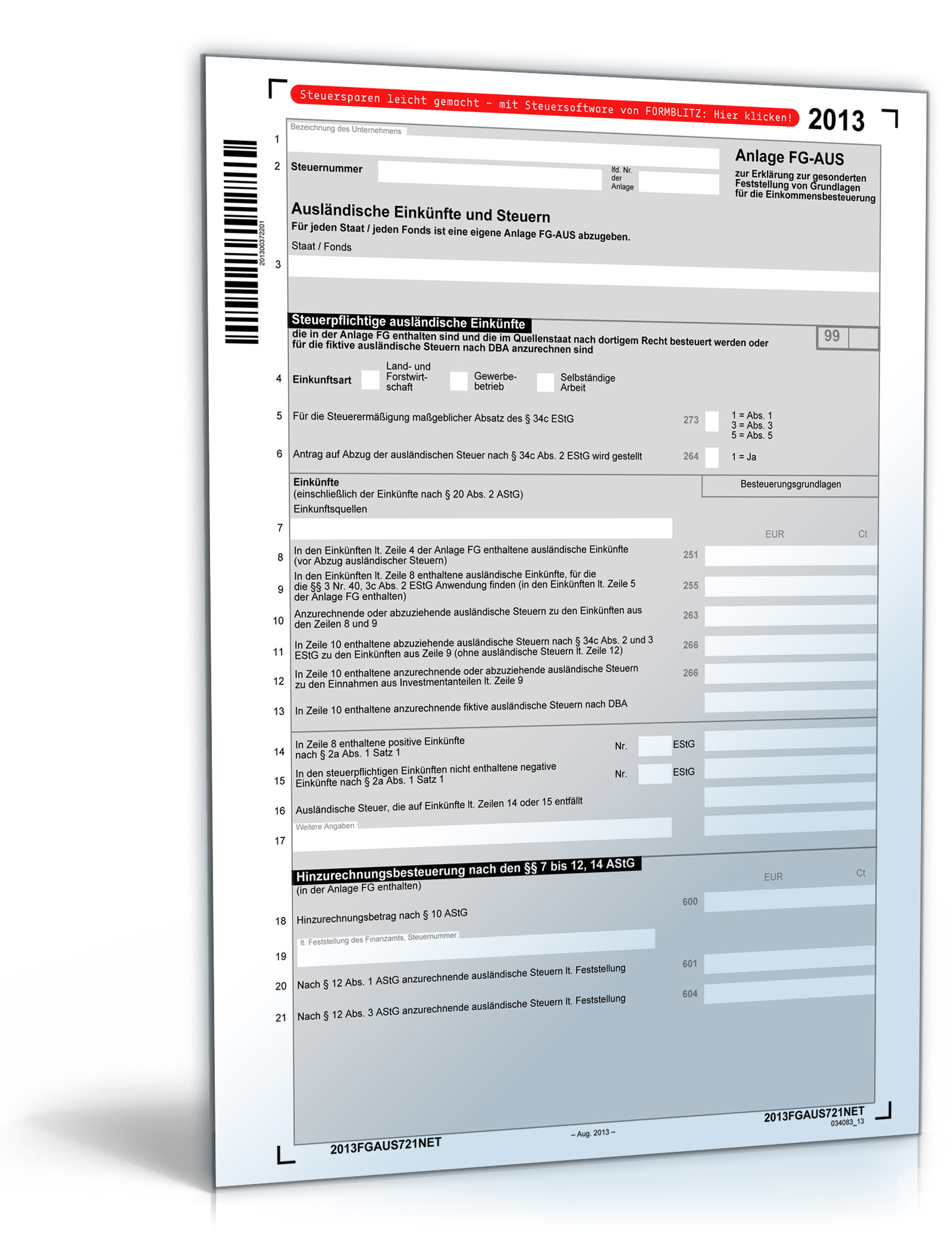 Anlage FG-AUS 2013 Dokument zum Download