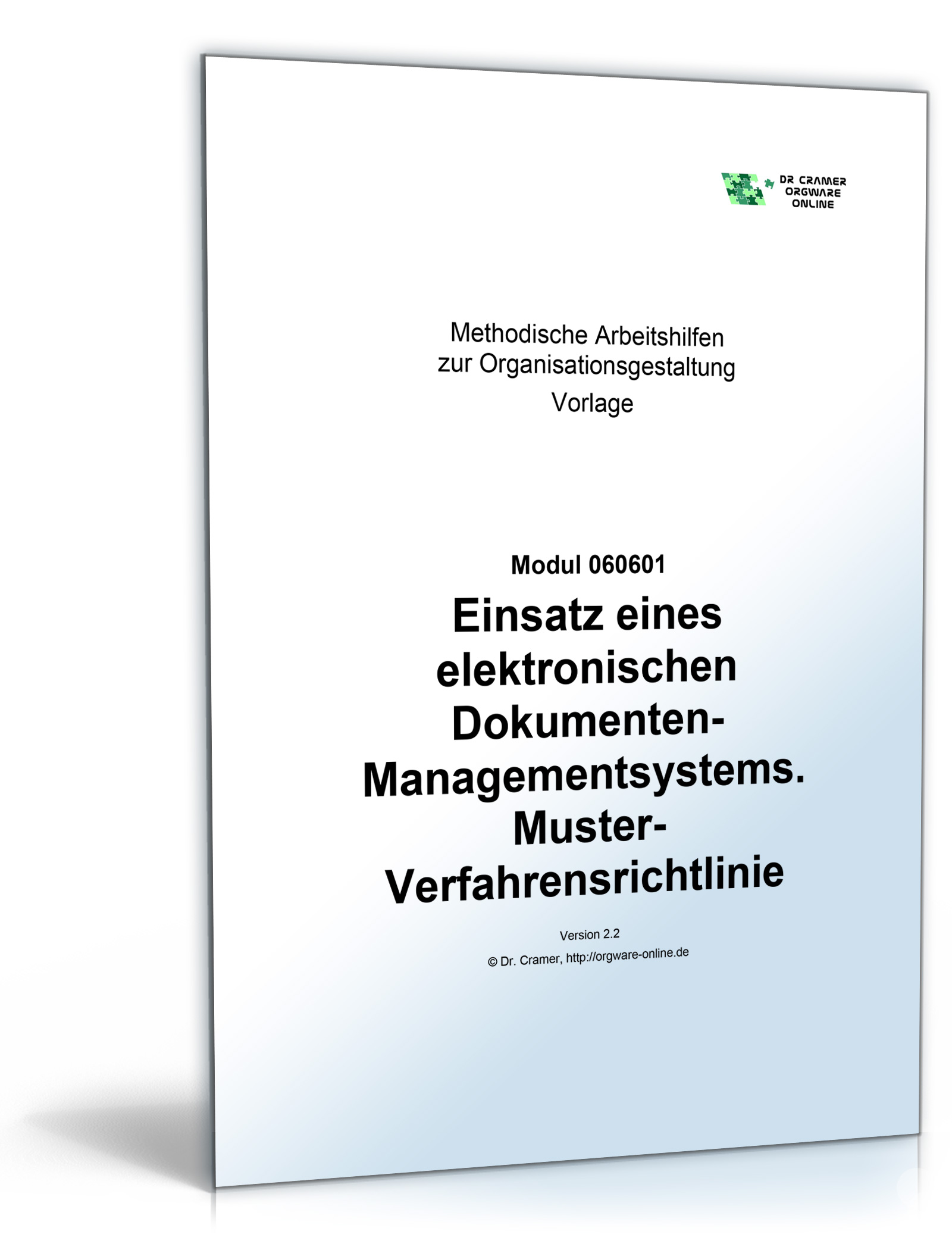 Verfahrensrichtlinie zum Einsatz eines elektronischen Dokumenten-Management-Systems Dokument zum Download