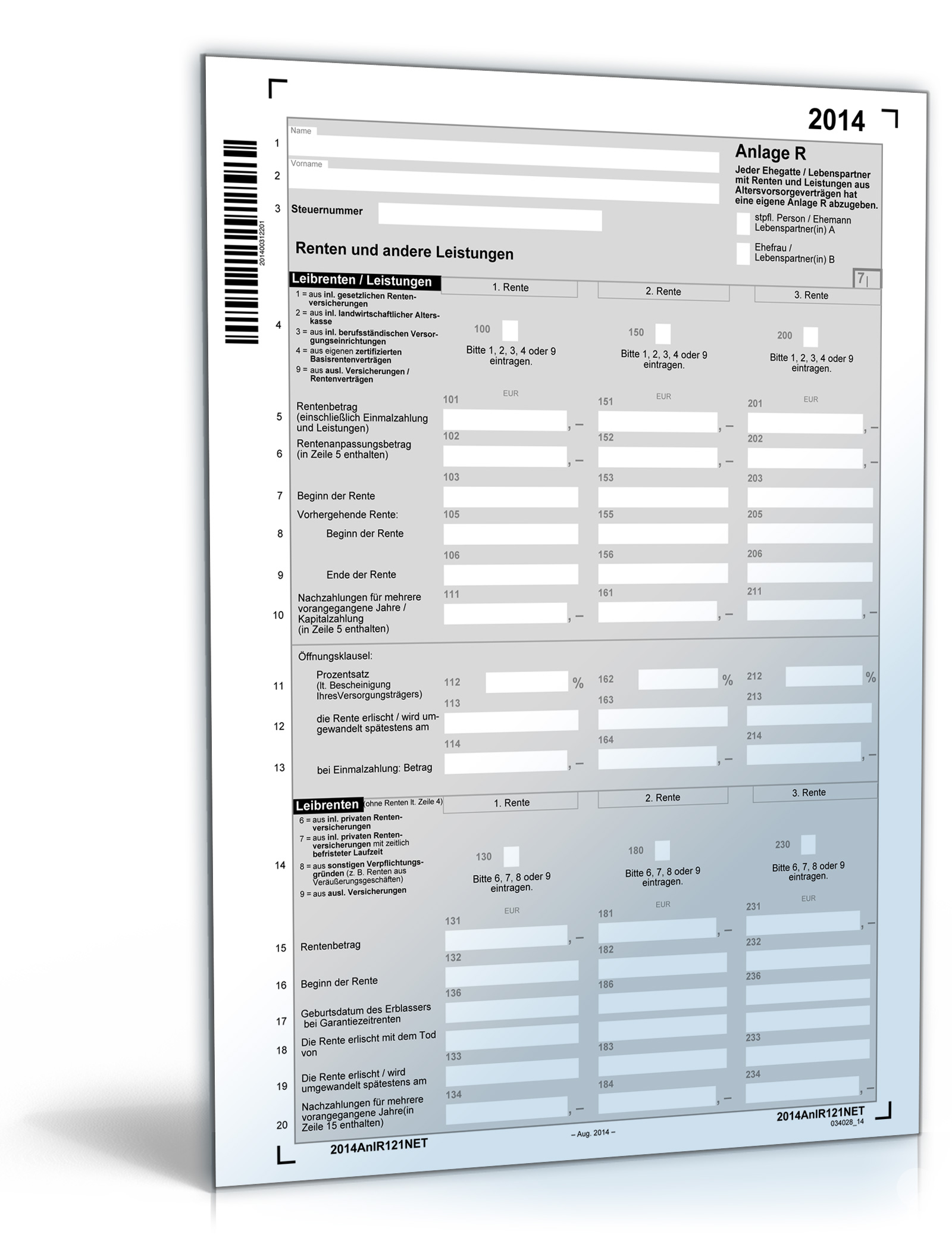 Anlage R 2014 Dokument zum Download