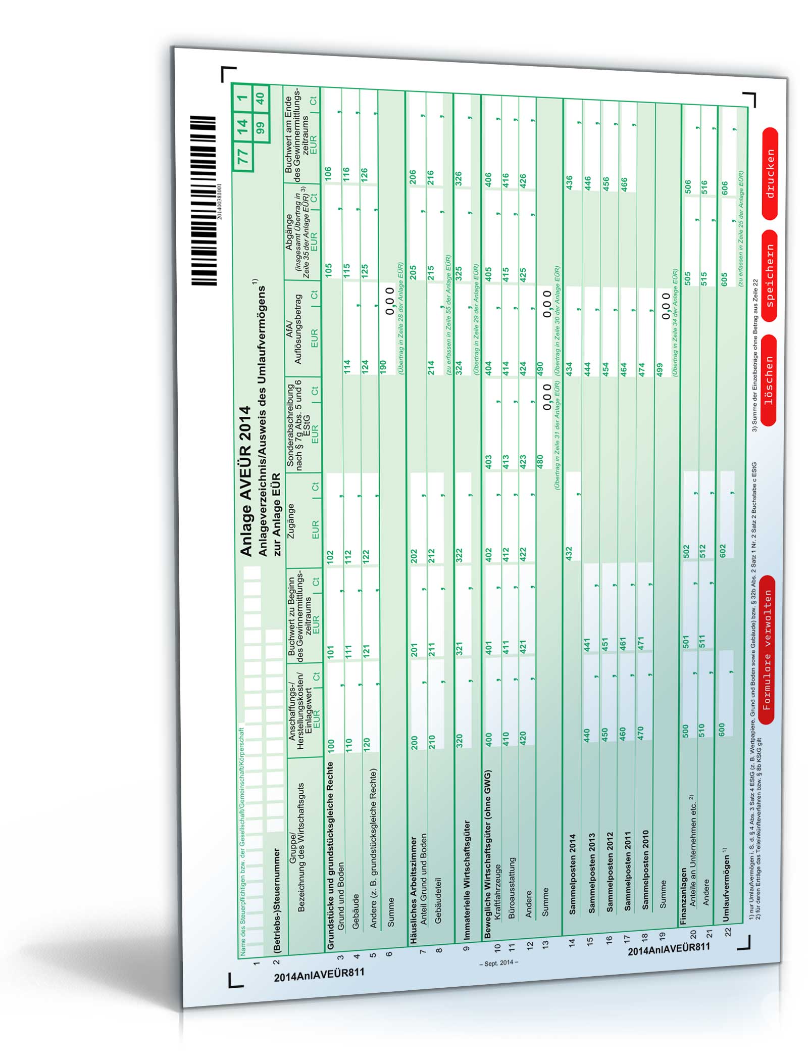 Anlage AVEÜR 2014 Dokument zum Download