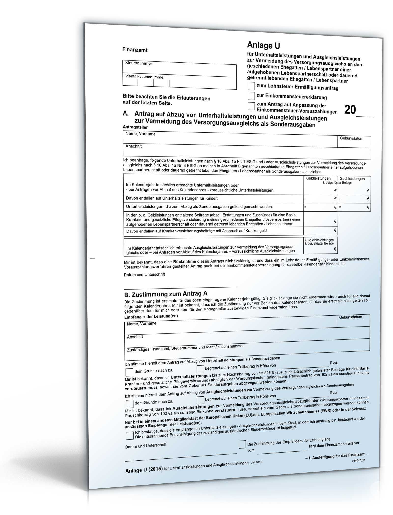 Anlage U 2015 Dokument zum Download