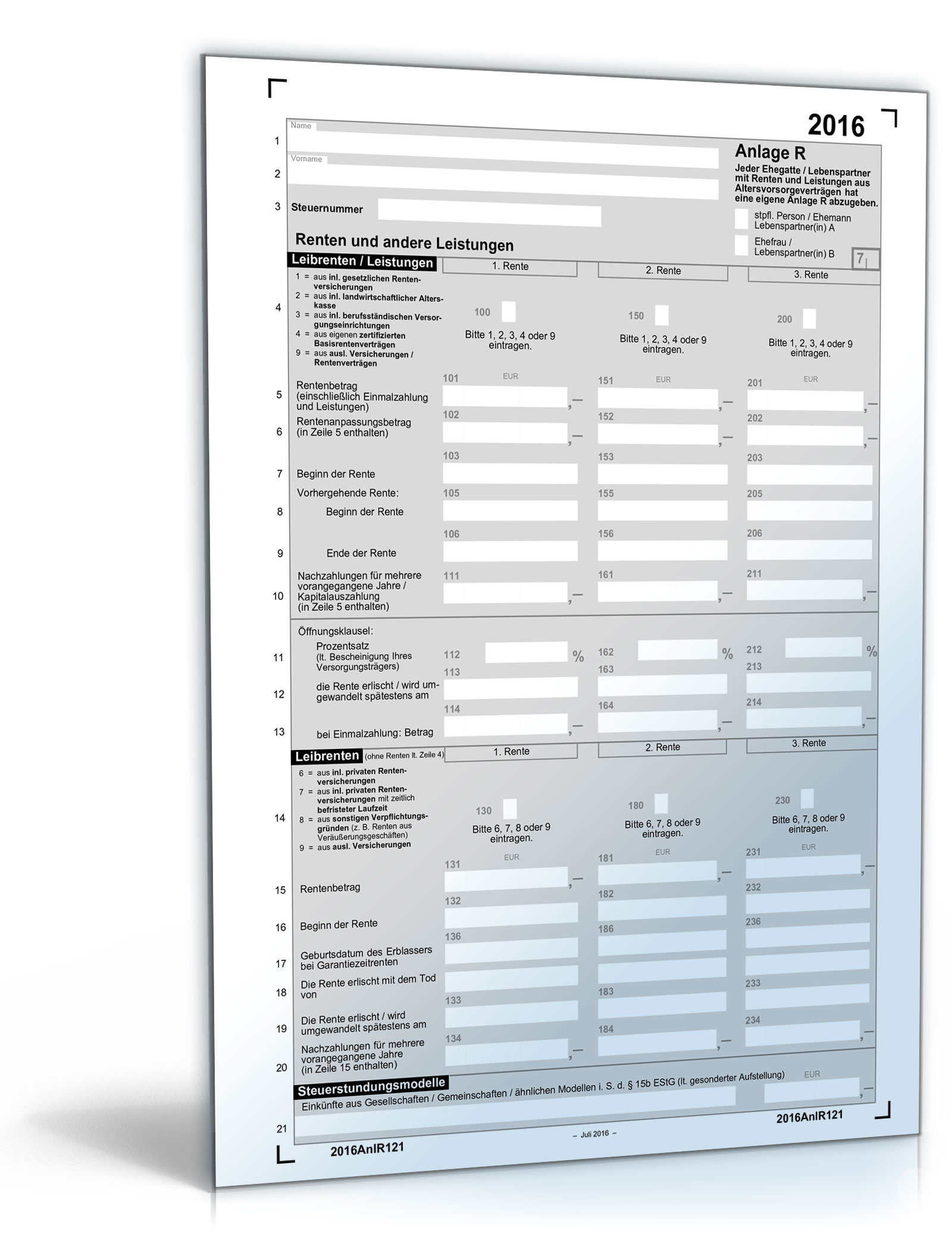 Anlage R 2016 Dokument zum Download