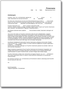 Arbeitszeugnis Note Zwei bzw. "Gut" Dokument zum Download