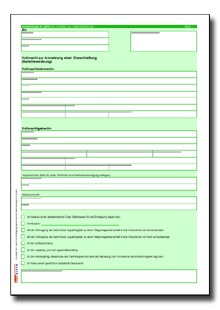 Vollmacht/Beitrittserklärung des bei der Anmeldung nicht anwesenden Verlobten Dokument zum Download