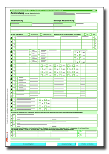 Anmeldung bei der Meldebehörde Dokument zum Download