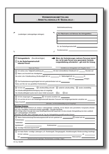 Veränderungsmitteilung nach SGB II für ALG II Dokument zum Download