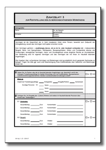 Feststellung Vermögen nach SGB II für ALG II Dokument zum Download