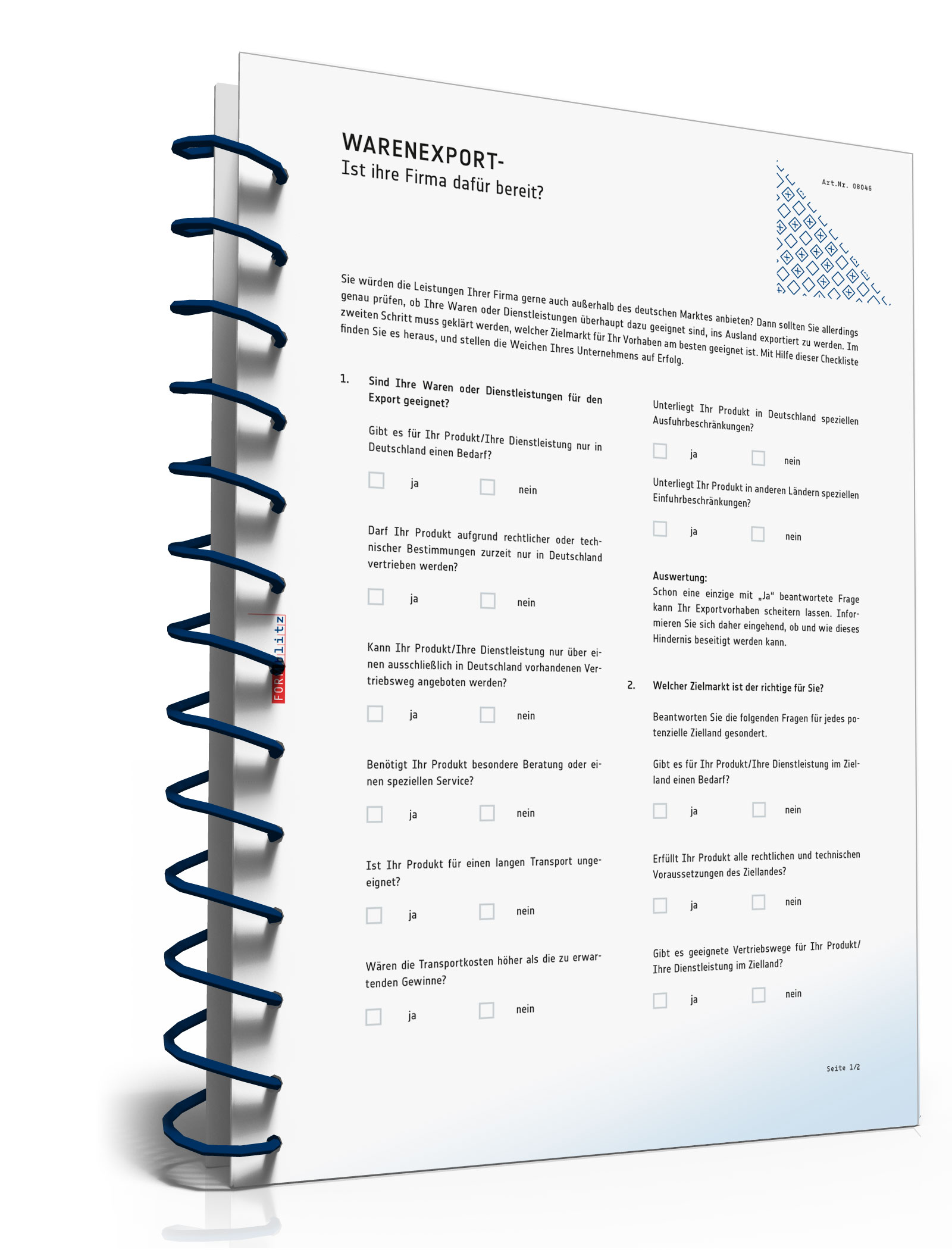 Warenexport - Ist Ihre Firma dafür bereit? Dokument zum Download