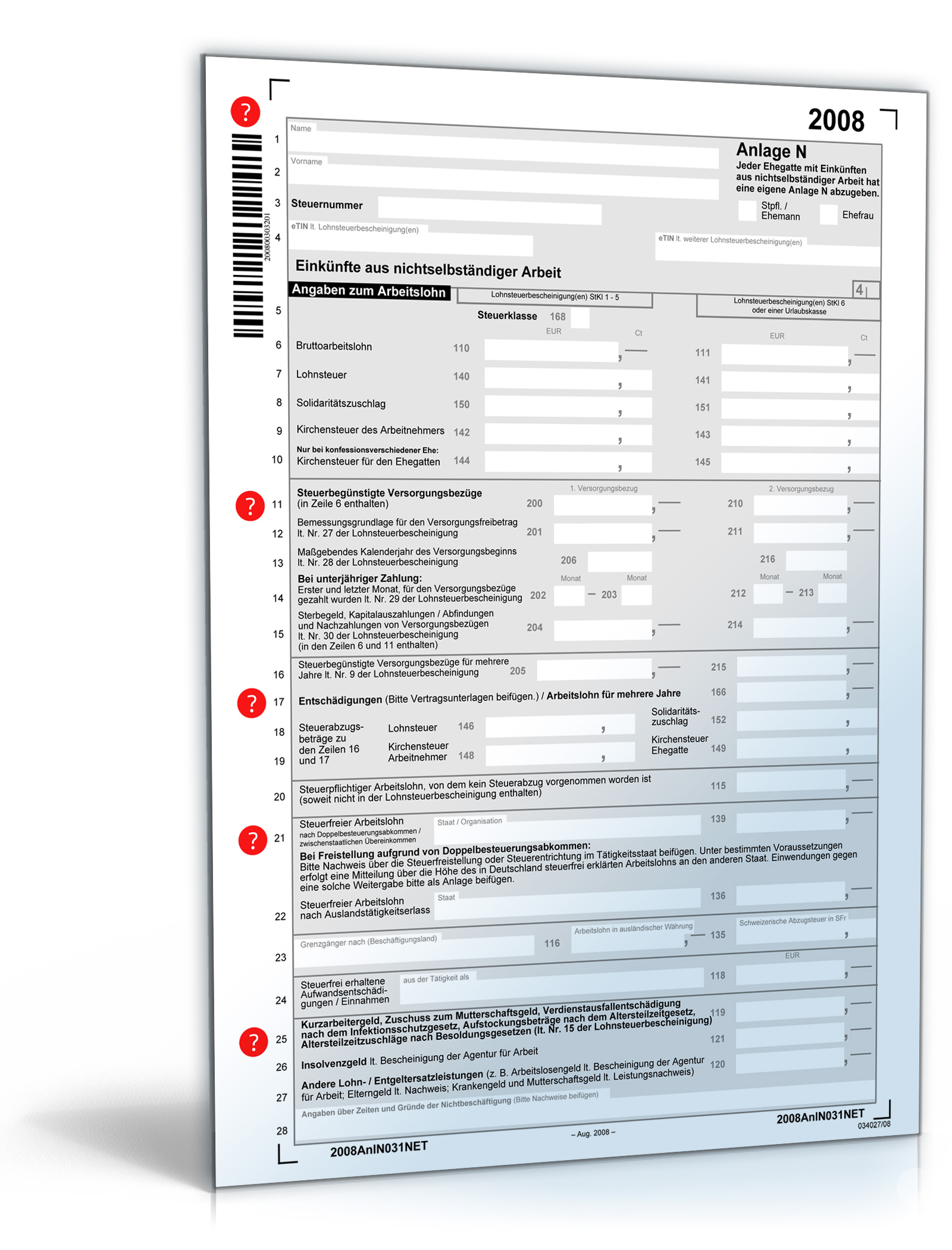 Anlage N 2008 Dokument zum Download