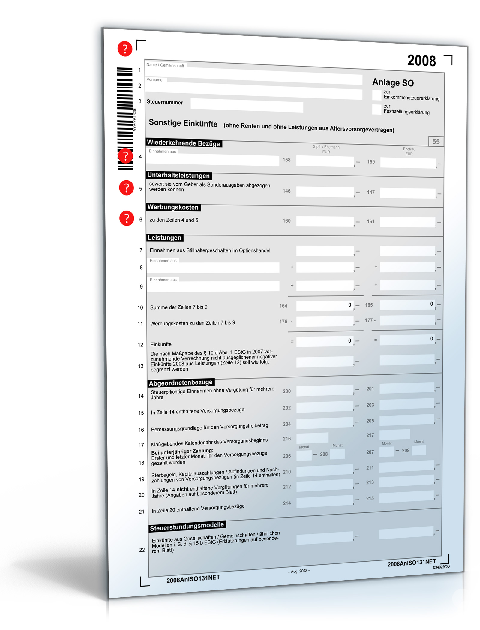 Anlage SO 2008 Dokument zum Download