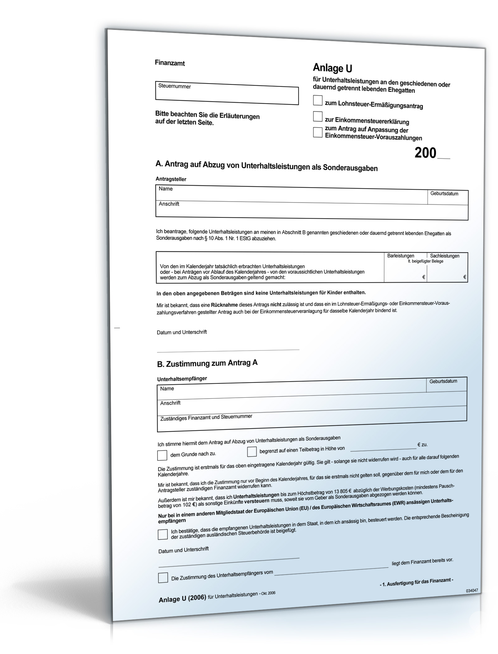 Anlage U 2008 Dokument zum Download