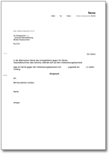 Einspruch Gegen Vollstreckungsbescheid De Musterbrief Download