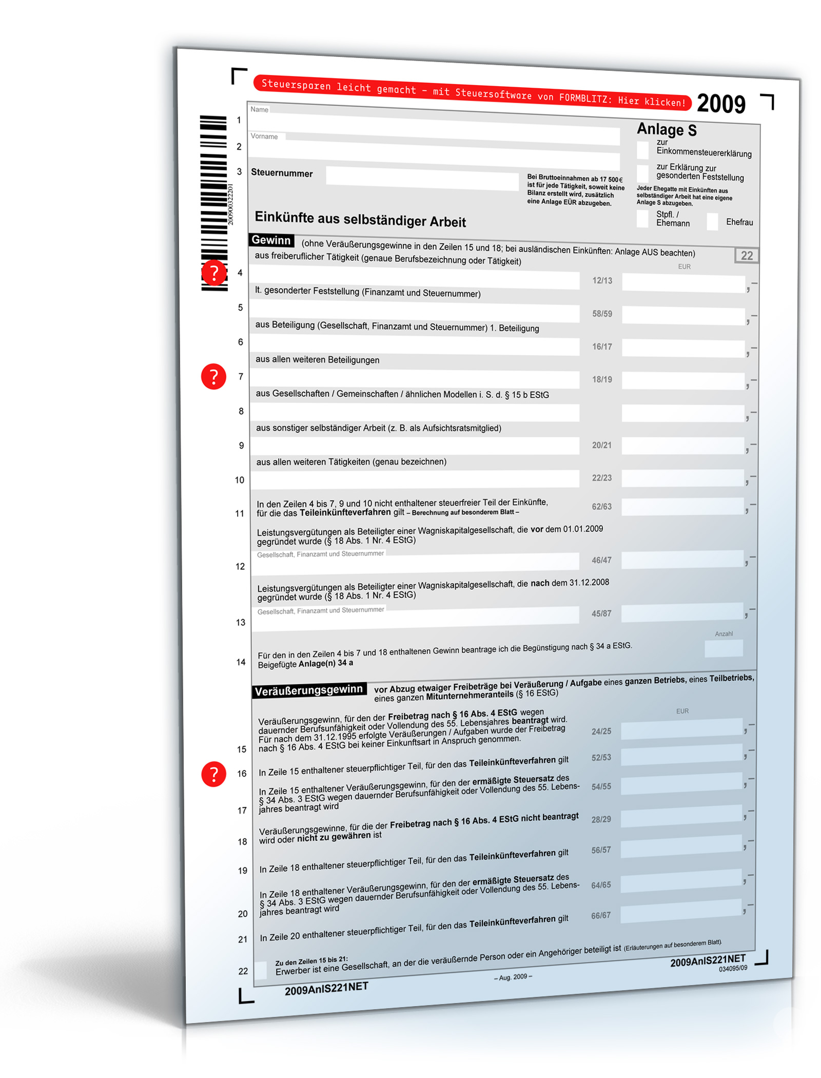 Anlage S 2009 Dokument zum Download