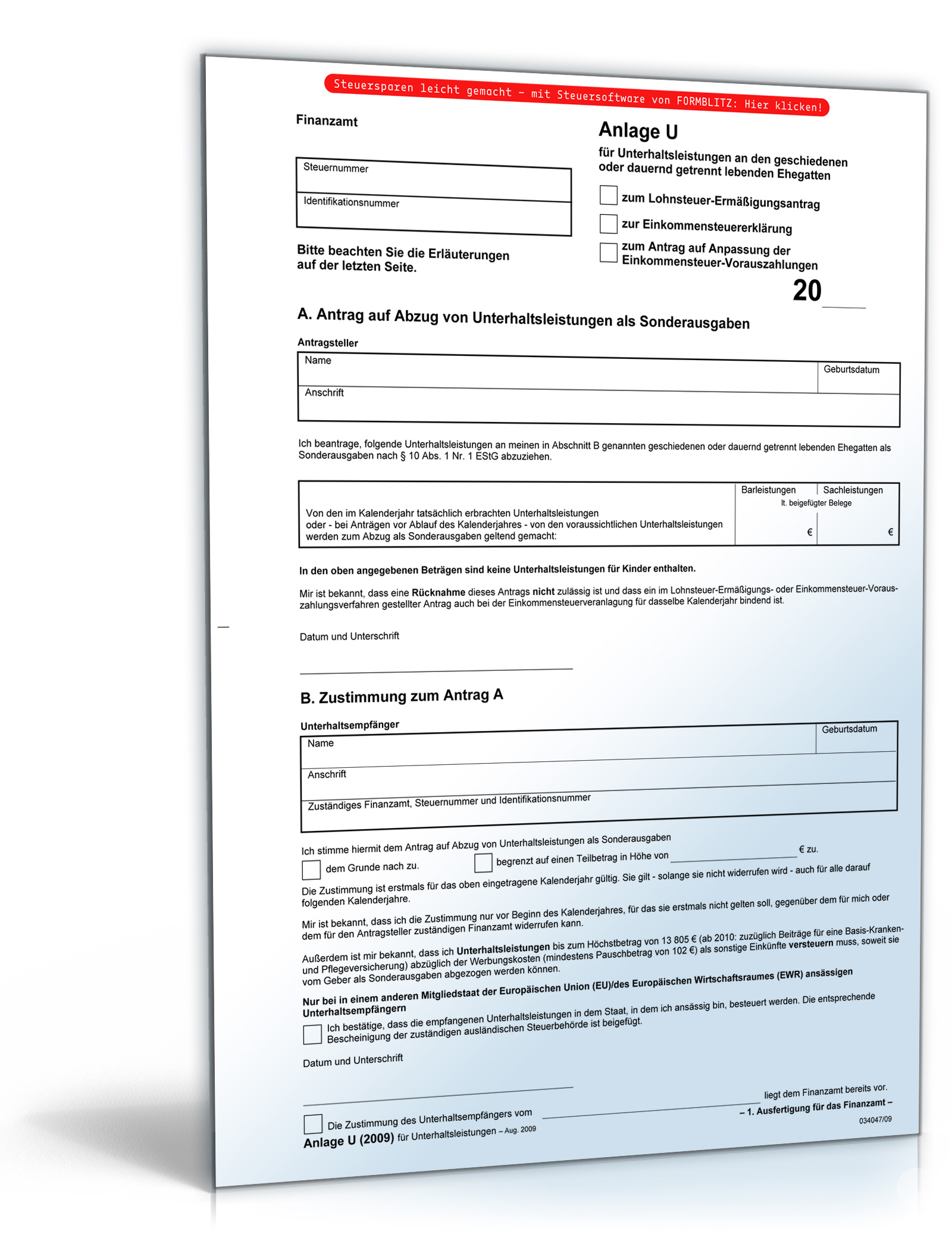 Anlage U 2009 Dokument zum Download