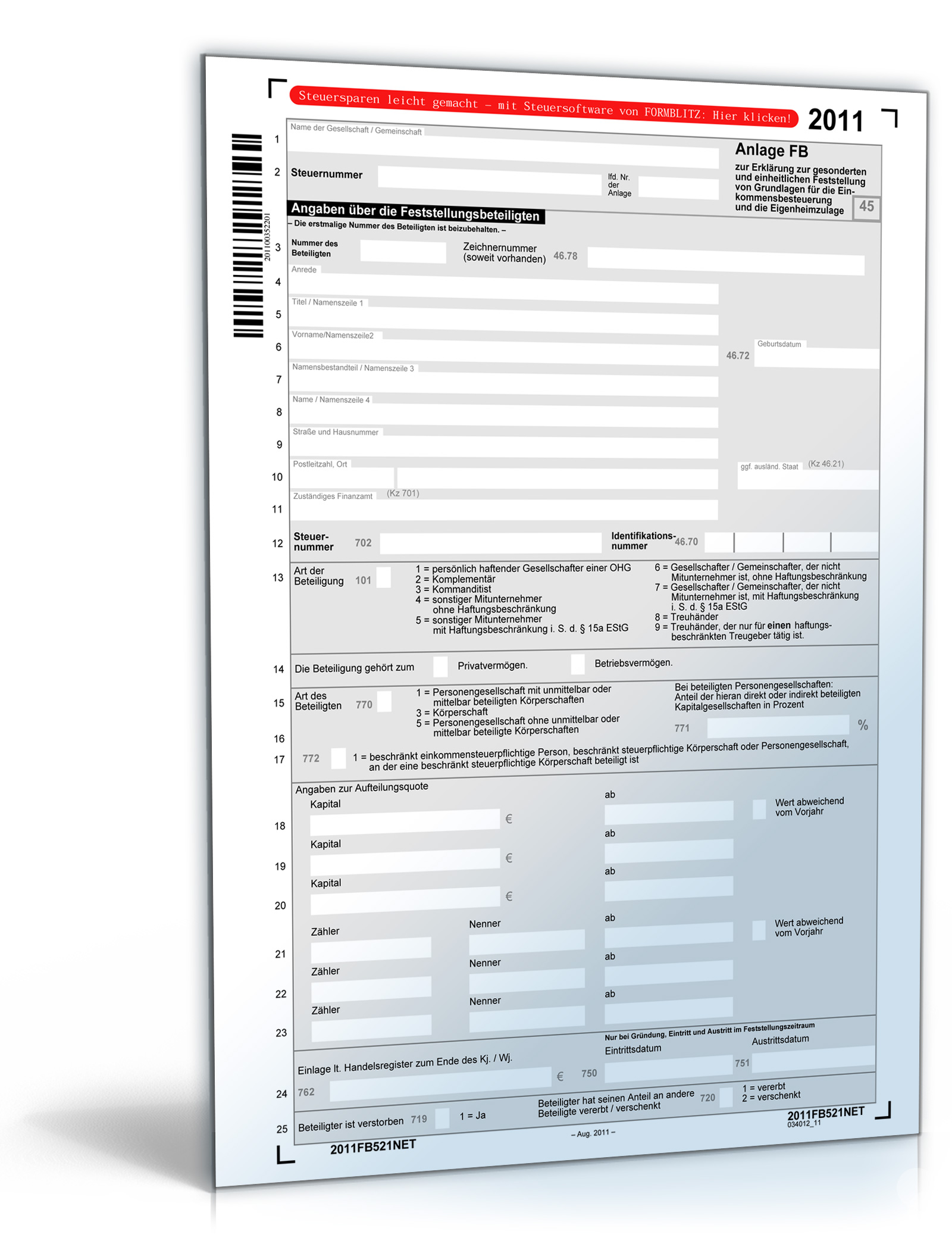 Anlage FB 2011 Dokument zum Download