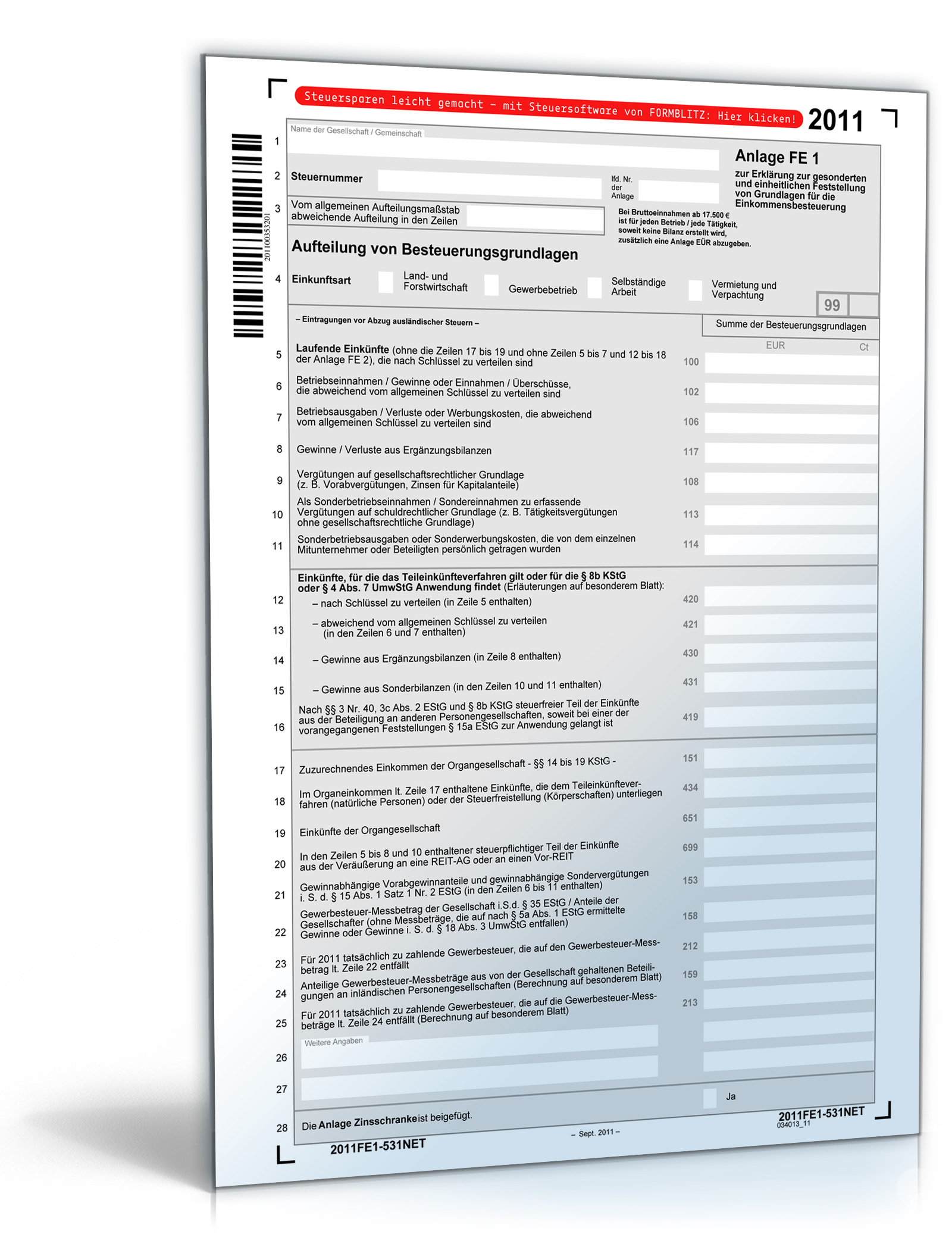 Anlage FE 1 2011 Dokument zum Download