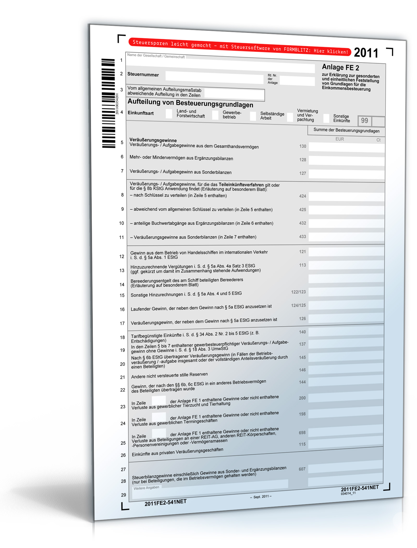 Anlage FE 2 2011 Dokument zum Download