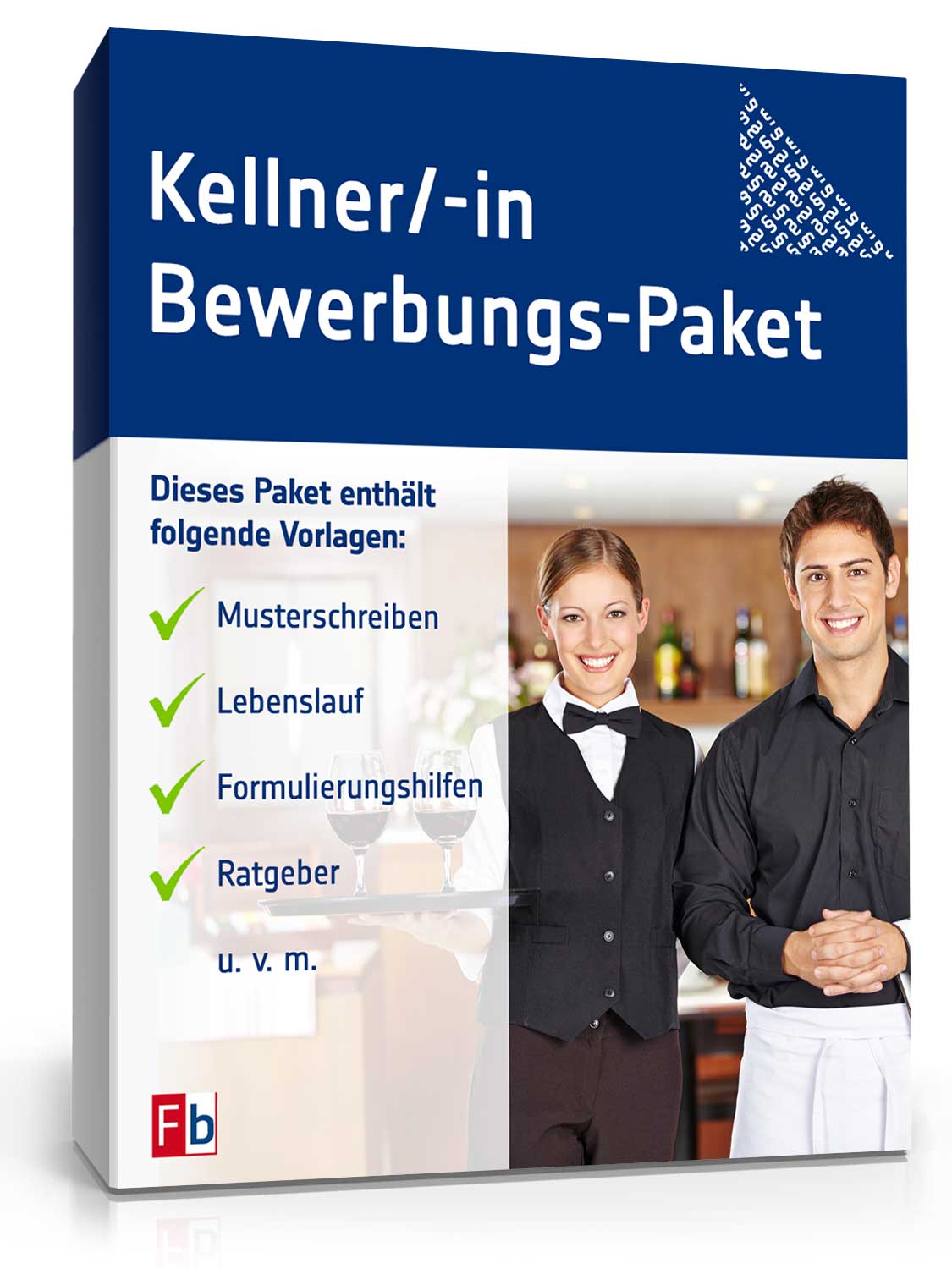 Kellner/ Kellnerin Bewerbungs-Paket Dokument zum Download