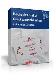 Hochzeits-Paket (Glückwünsche) Dokument zum Download