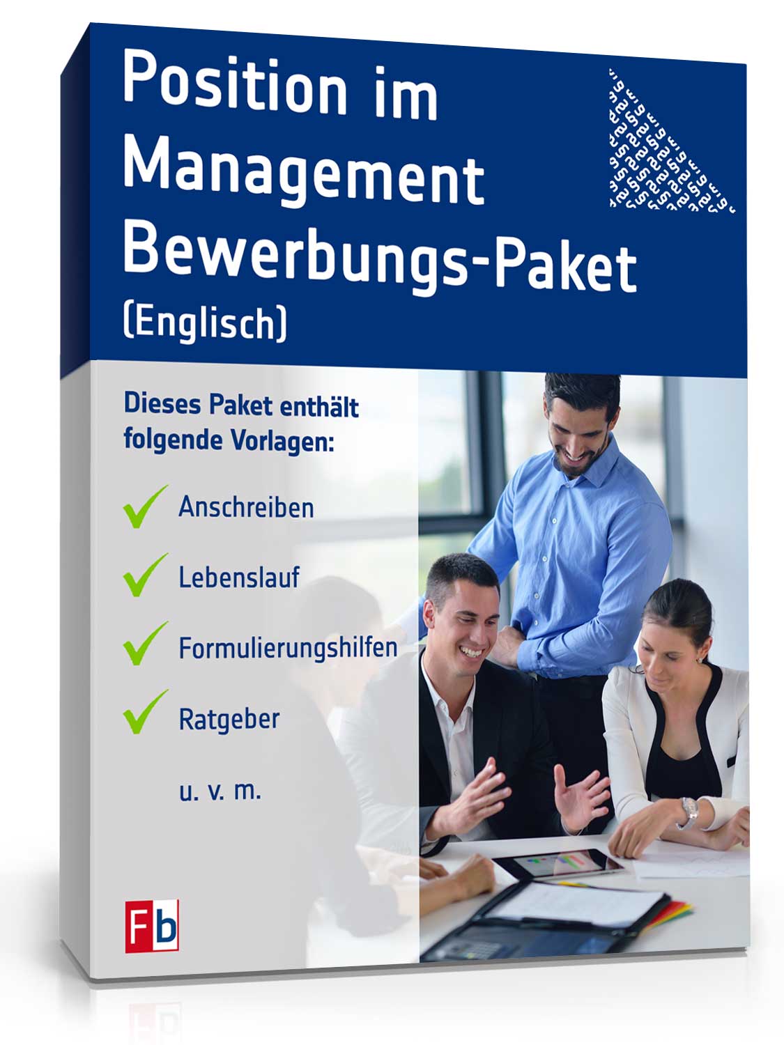 Bewerbungs-Paket Position im Management (Englisch) Dokument zum Download