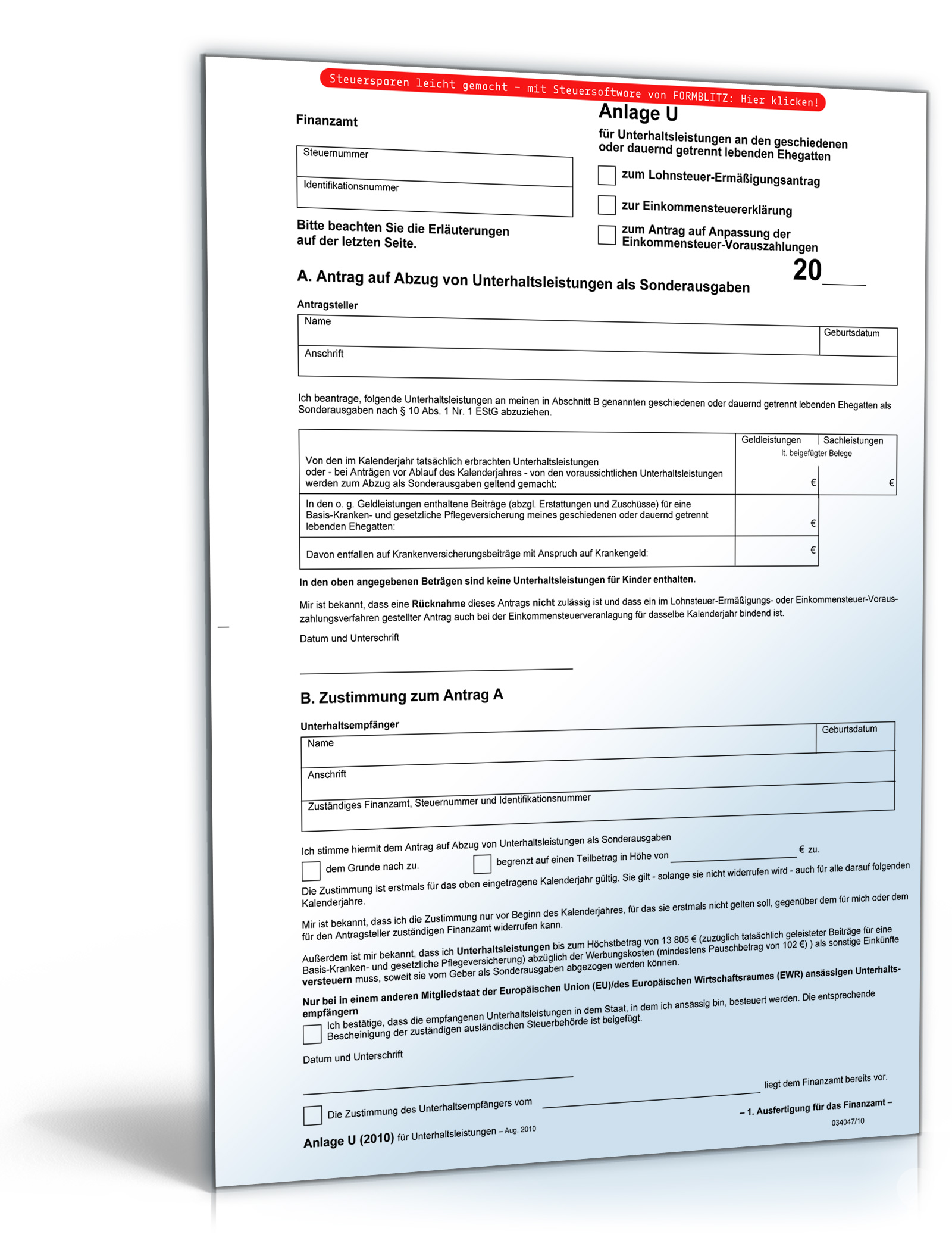 Anlage U 2010 Dokument zum Download