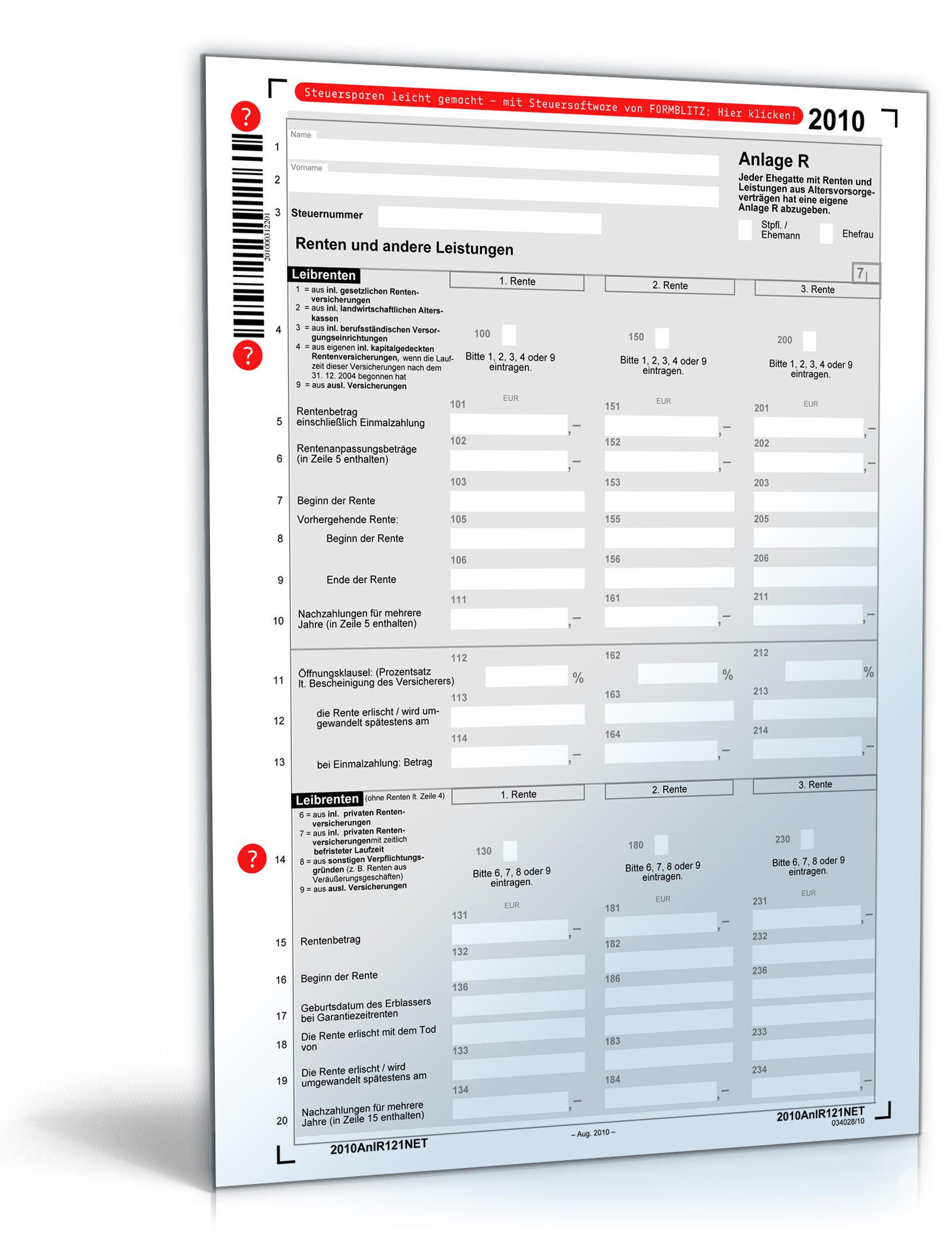 Anlage R 2010 Dokument zum Download