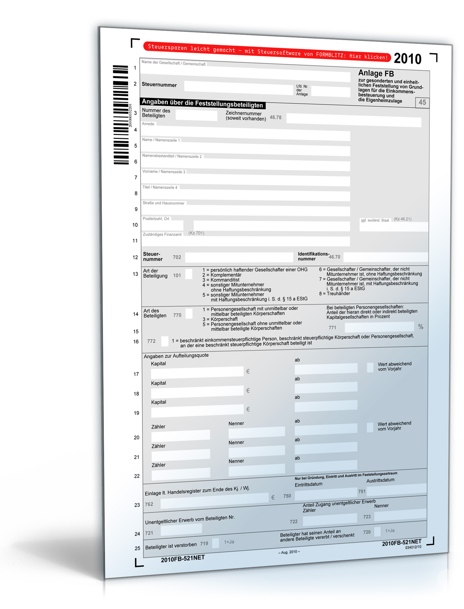 Anlage FB 2010 Dokument zum Download