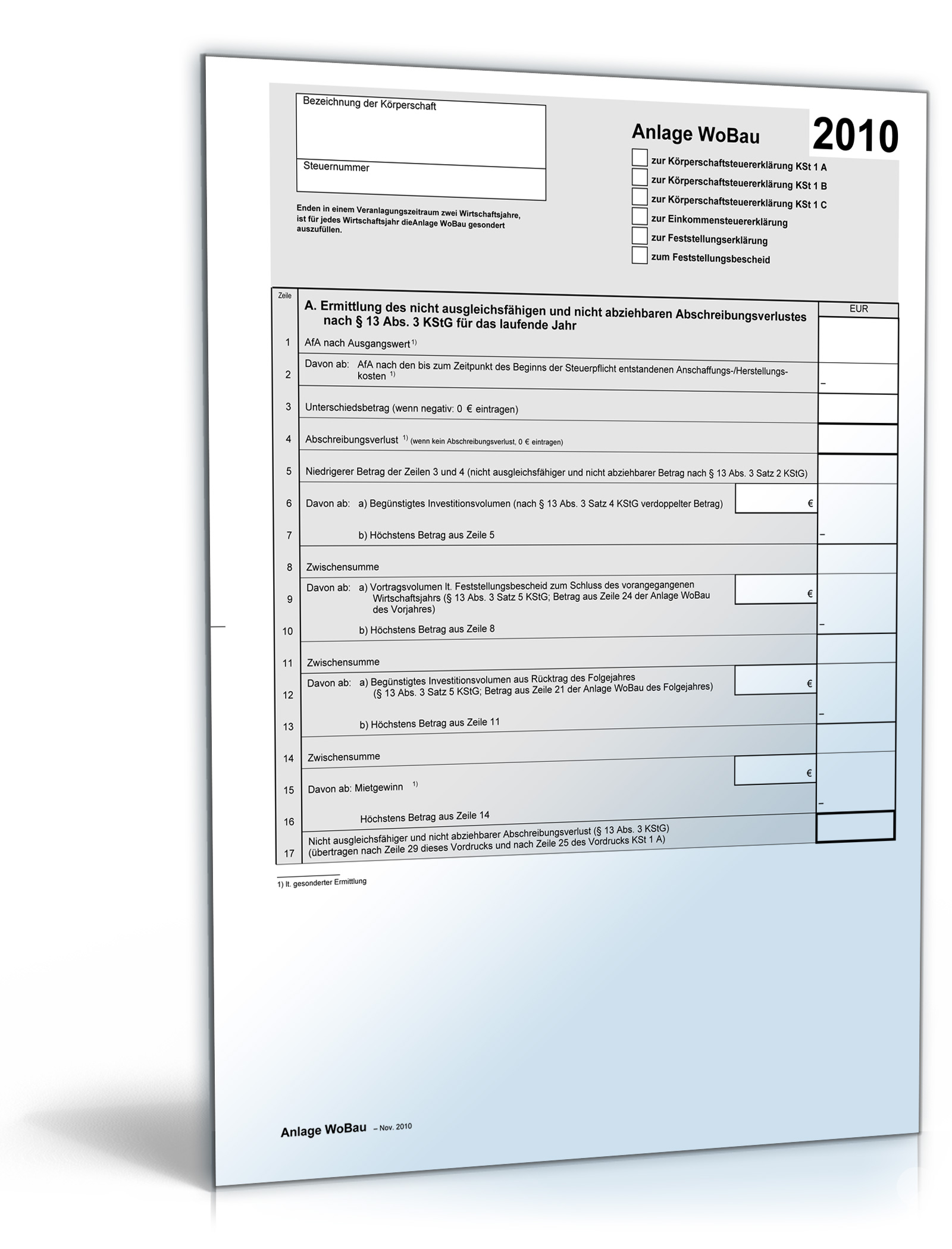 Anlage WoBau 2010 Dokument zum Download