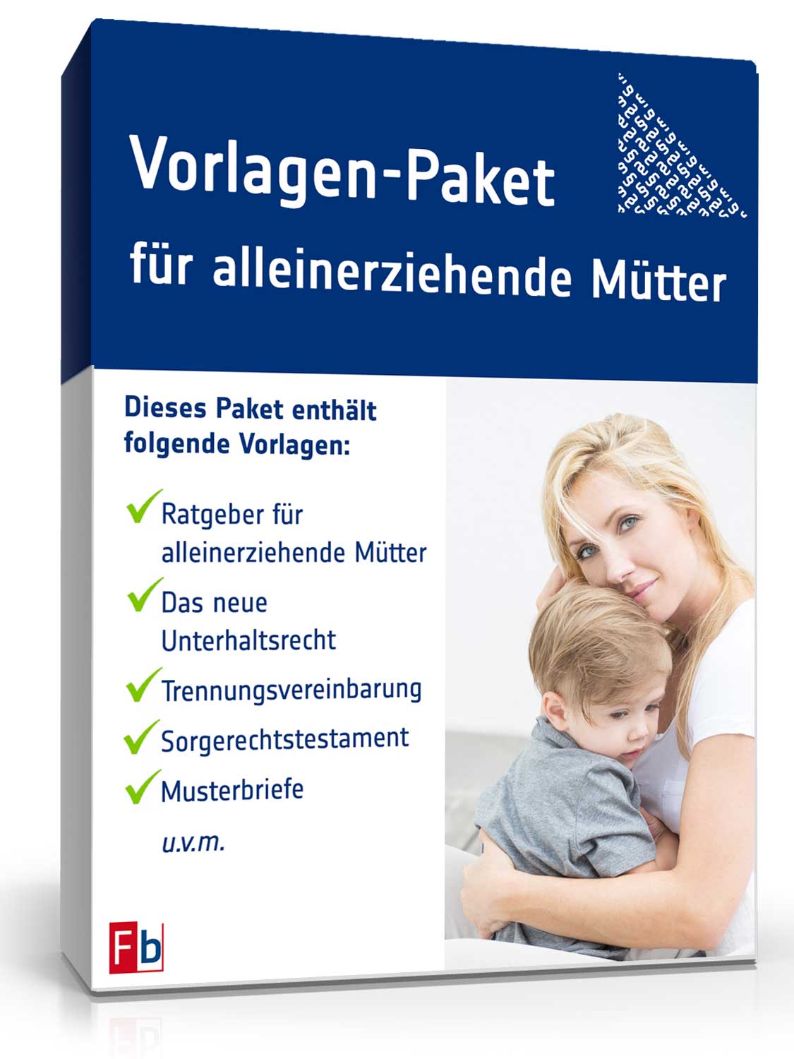 Vorlagen-Paket für alleinerziehende Mütter Dokument zum Download