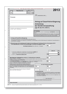 Antrag auf Dauerfristverlängerung 2013 Dokument zum Download