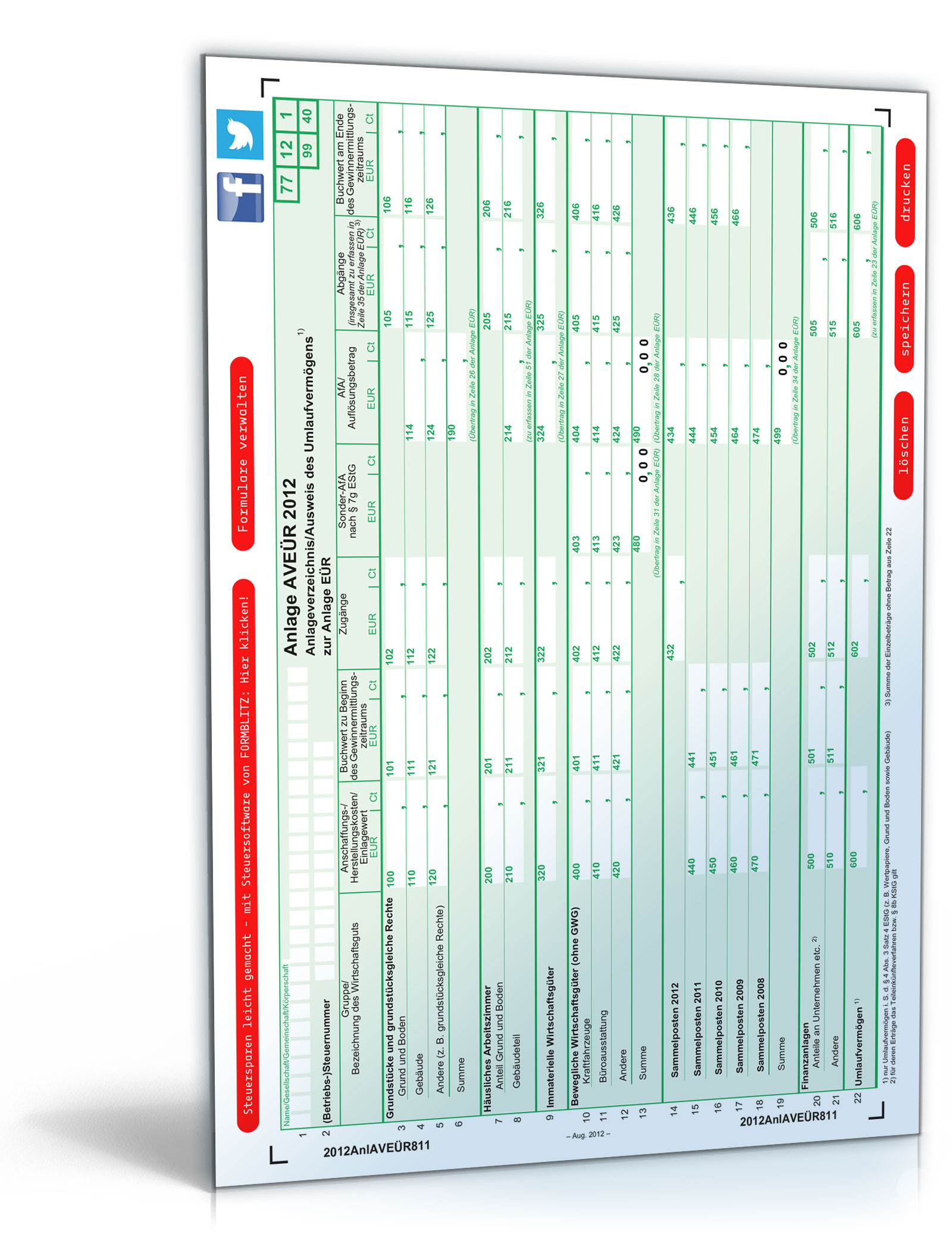 Anlage AVEÜR 2012 Dokument zum Download