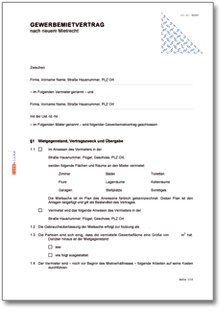 Mietvertrag lagerhalle download