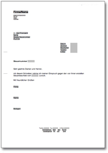 Download Archiv • Widersprüche » Dokumente & Vorlagen